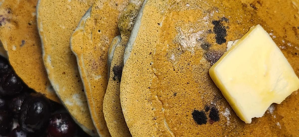 Best Sourdough Discard Blueberry Pancakes