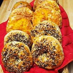 Homemade bagels -Leslie Cooks