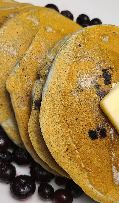 Best Sourdough Discard Blueberry Pancakes