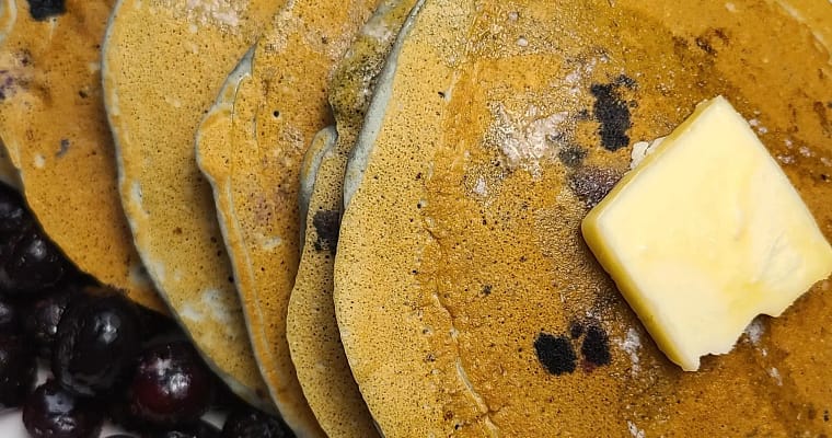 Best Sourdough Discard Blueberry Pancakes