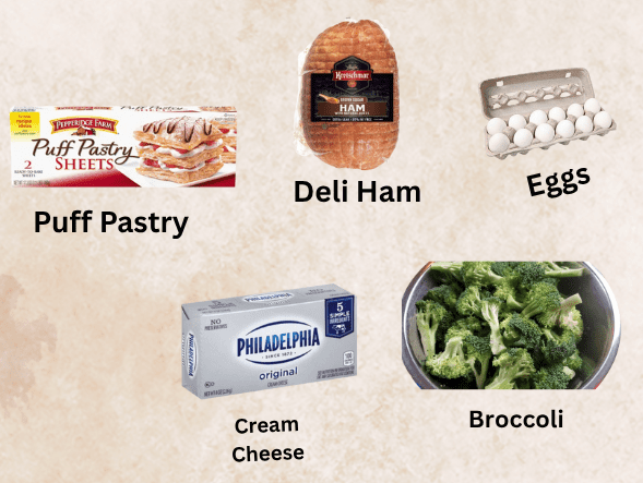 Savory Ham and Broccoli Palmiers - Leslie Cooks