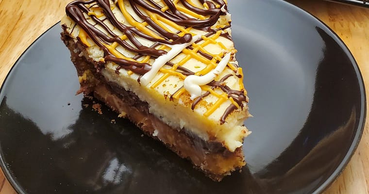 Irresistible Deluxe Chocolate Butterscotch Cheesecake